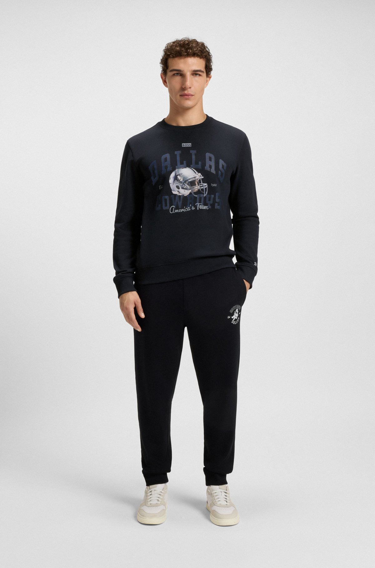 BOSS X DALLAS COWBOYS SWEATSHIRT WITH HELMET GRAPHIC - 4
