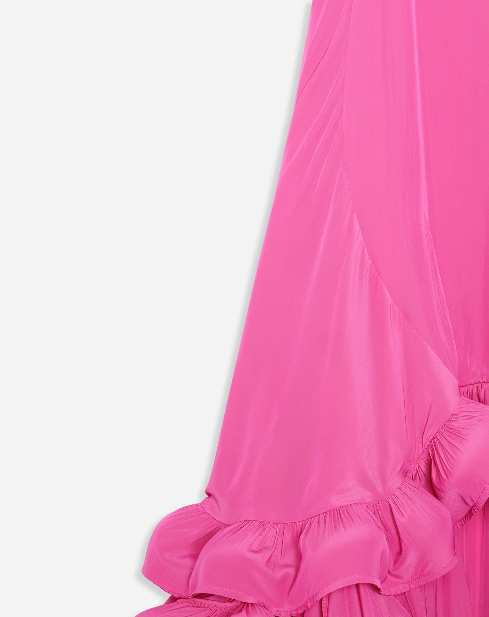 ASYMMETRICAL CHARMEUSE MAXI SKIRT - 3