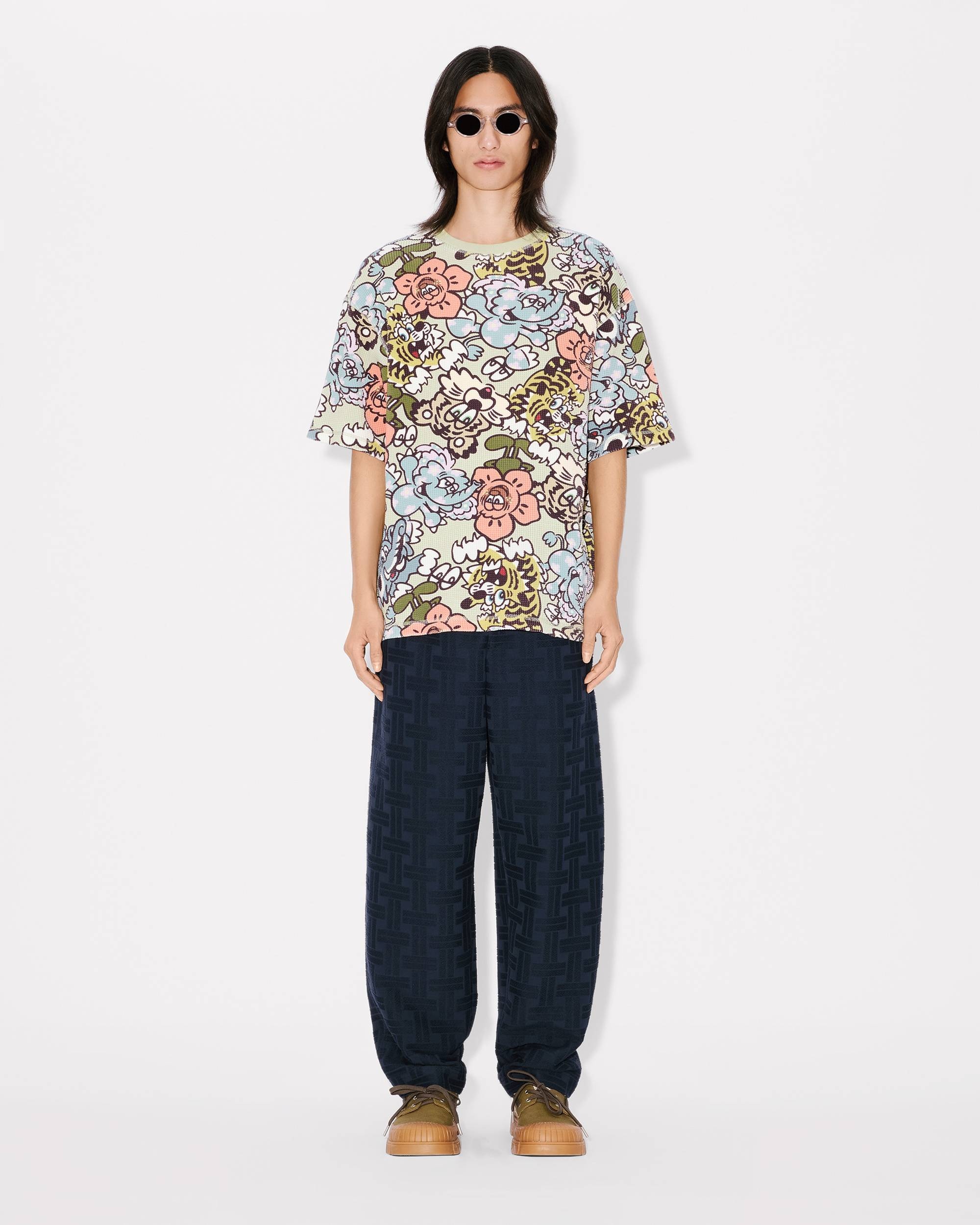 KENZO 'KENZO Weave' jogpant in cotton jacquard | REVERSIBLE