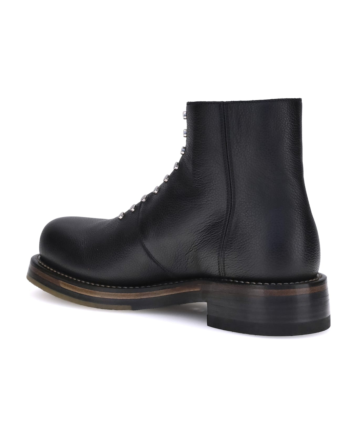 Studded Leather Ankle Boots - 3