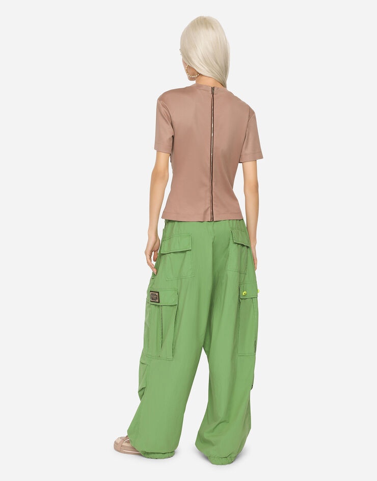 Corset T-shirt with laces and eyelets - 5