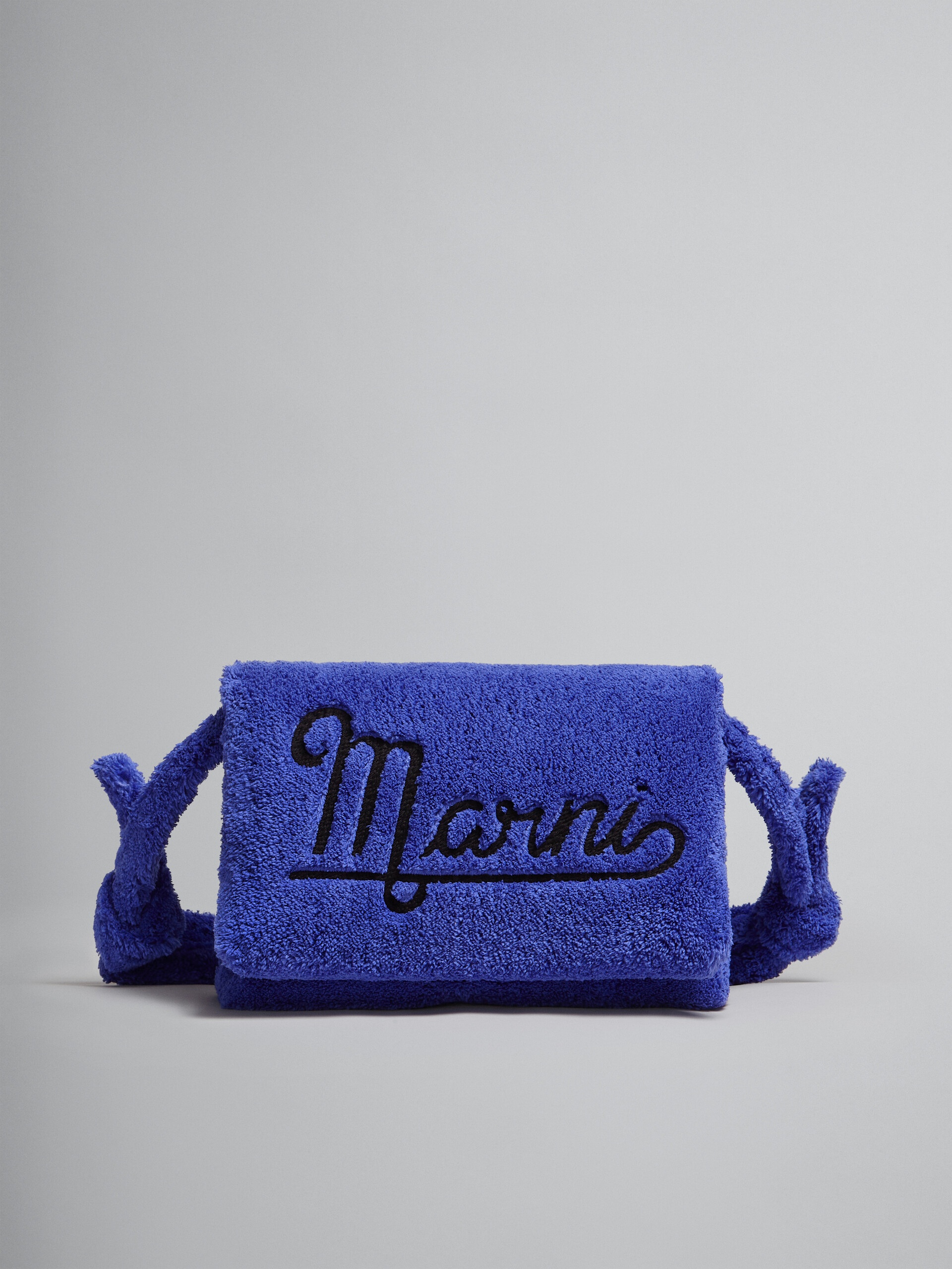 LARGE BLUE TERRY PRISMA BAG - 1