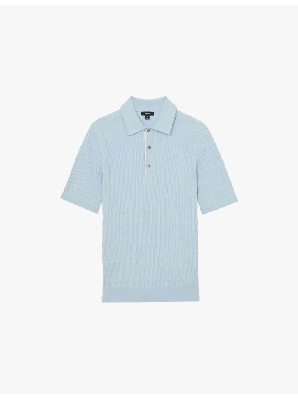Era Half-Button Textured-Knit Polo - 1