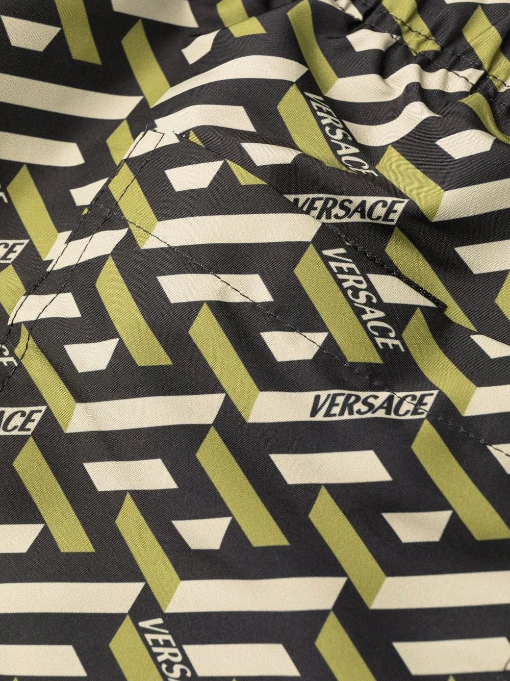 Greca logo-print swim shorts - 3