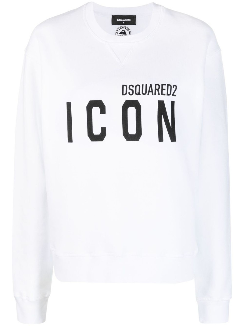 logo-print cotton sweatshirt 1