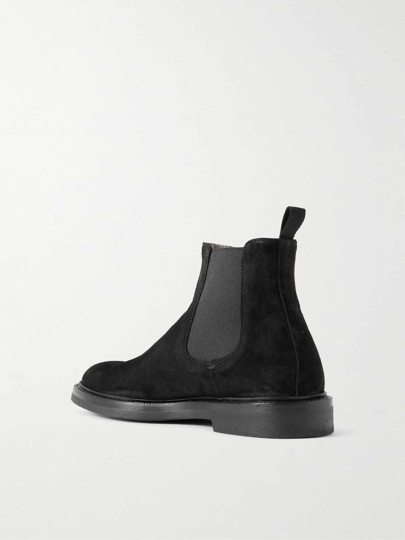 Dude Flexi 003 Suede Chelsea Boots Black - 4