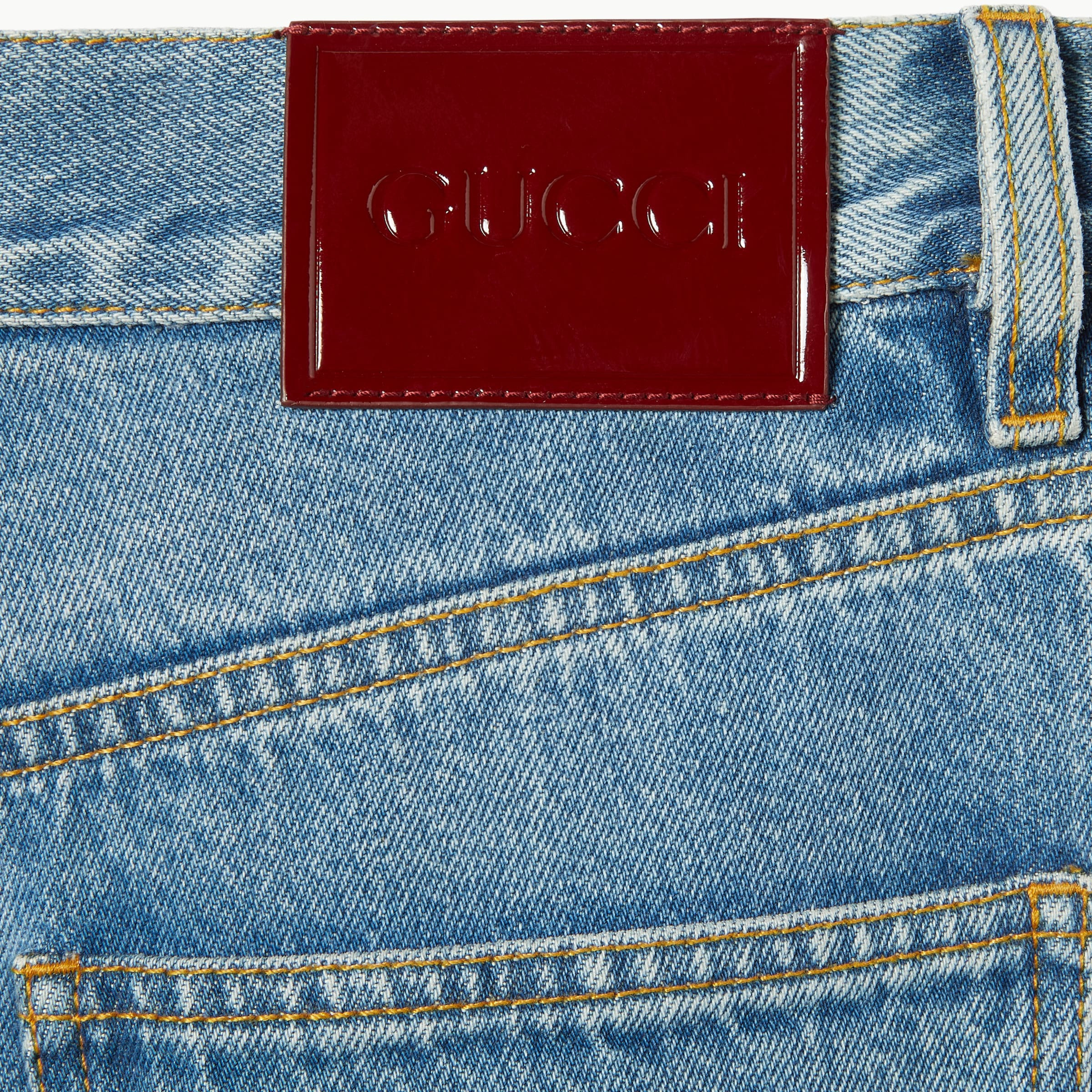 Wide leg denim pants - 6