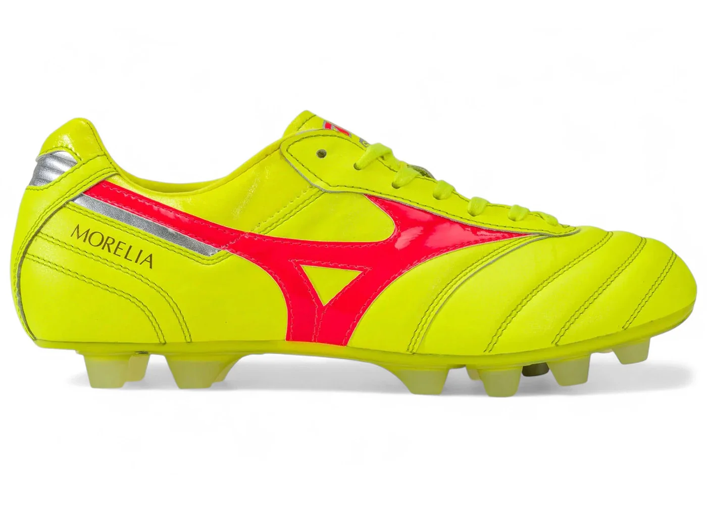 Mizuno Morelia II Japan MD Safety Yellow Fiery Coral Galaxy Slver - 1