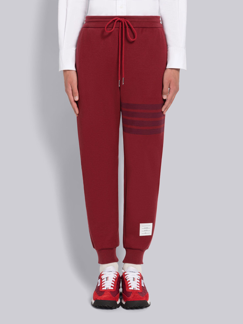 DOUBLE FACE KNIT TONAL 4-BAR SWEATPANTS 1