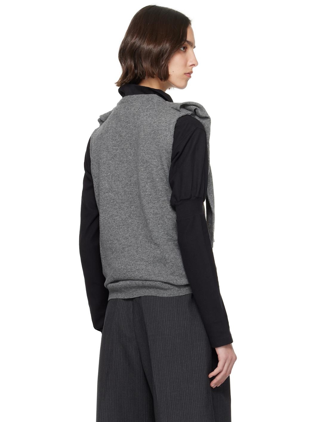 Knitted Sleeve Vest - 3