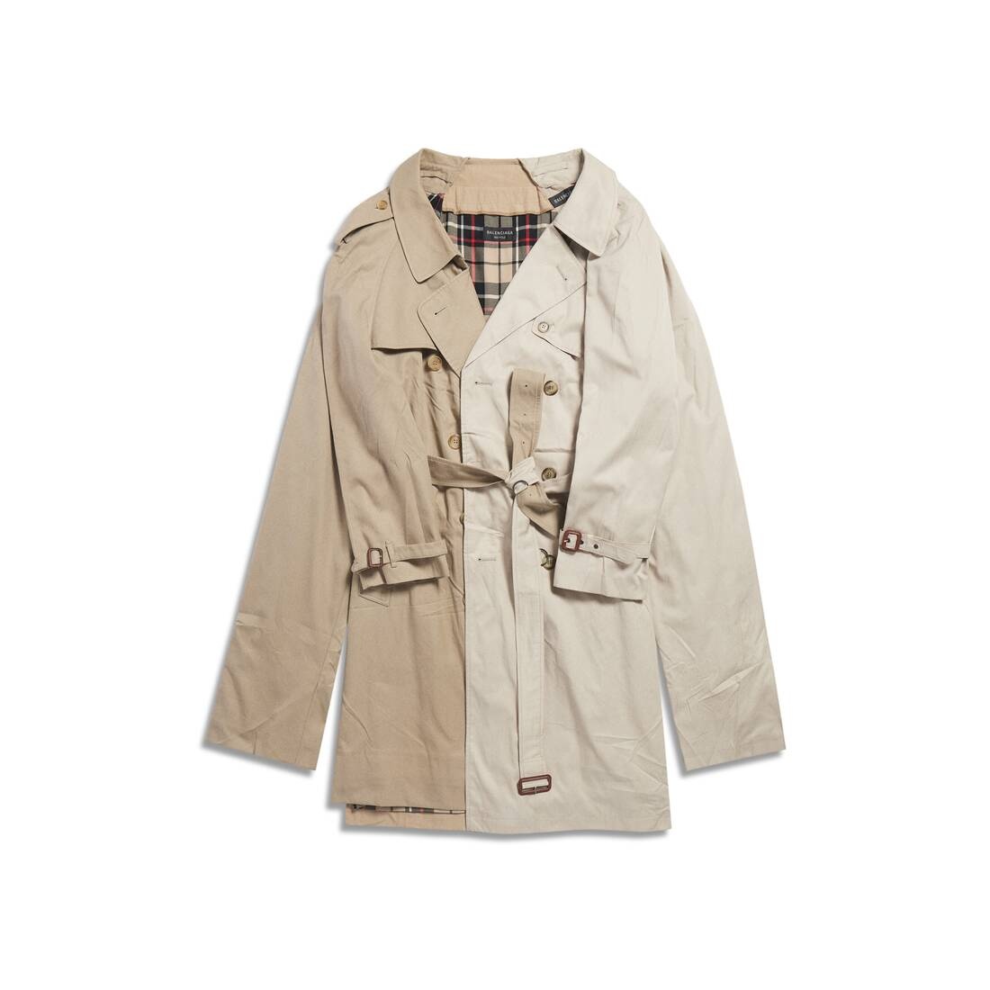Double Sleeve Trench in Dark Beige - 1