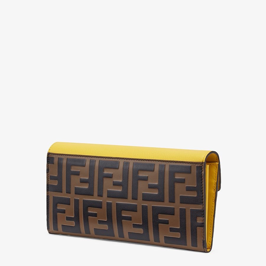 Yellow leather wallet - 2