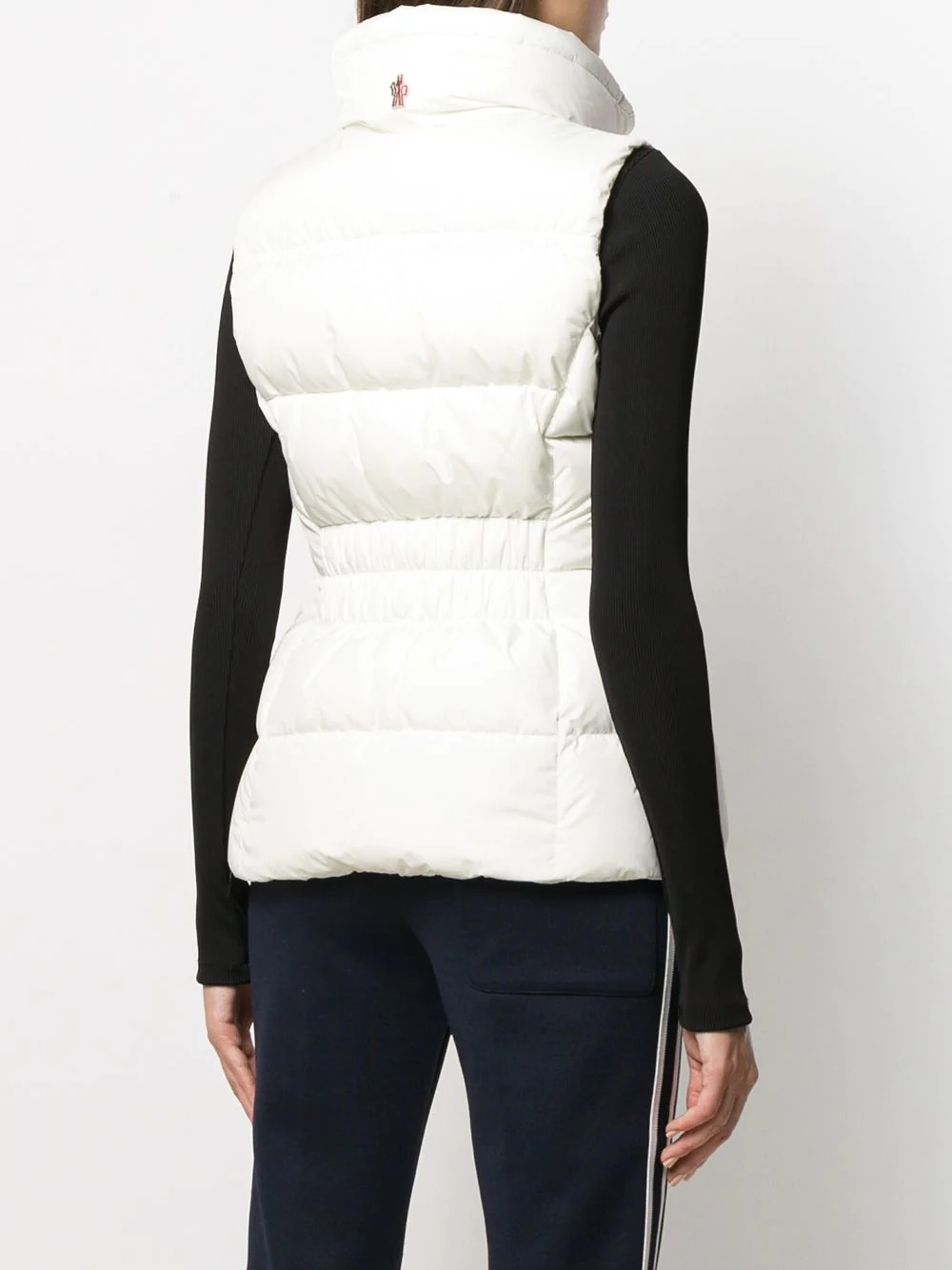 quilted high-neck gilet - 4