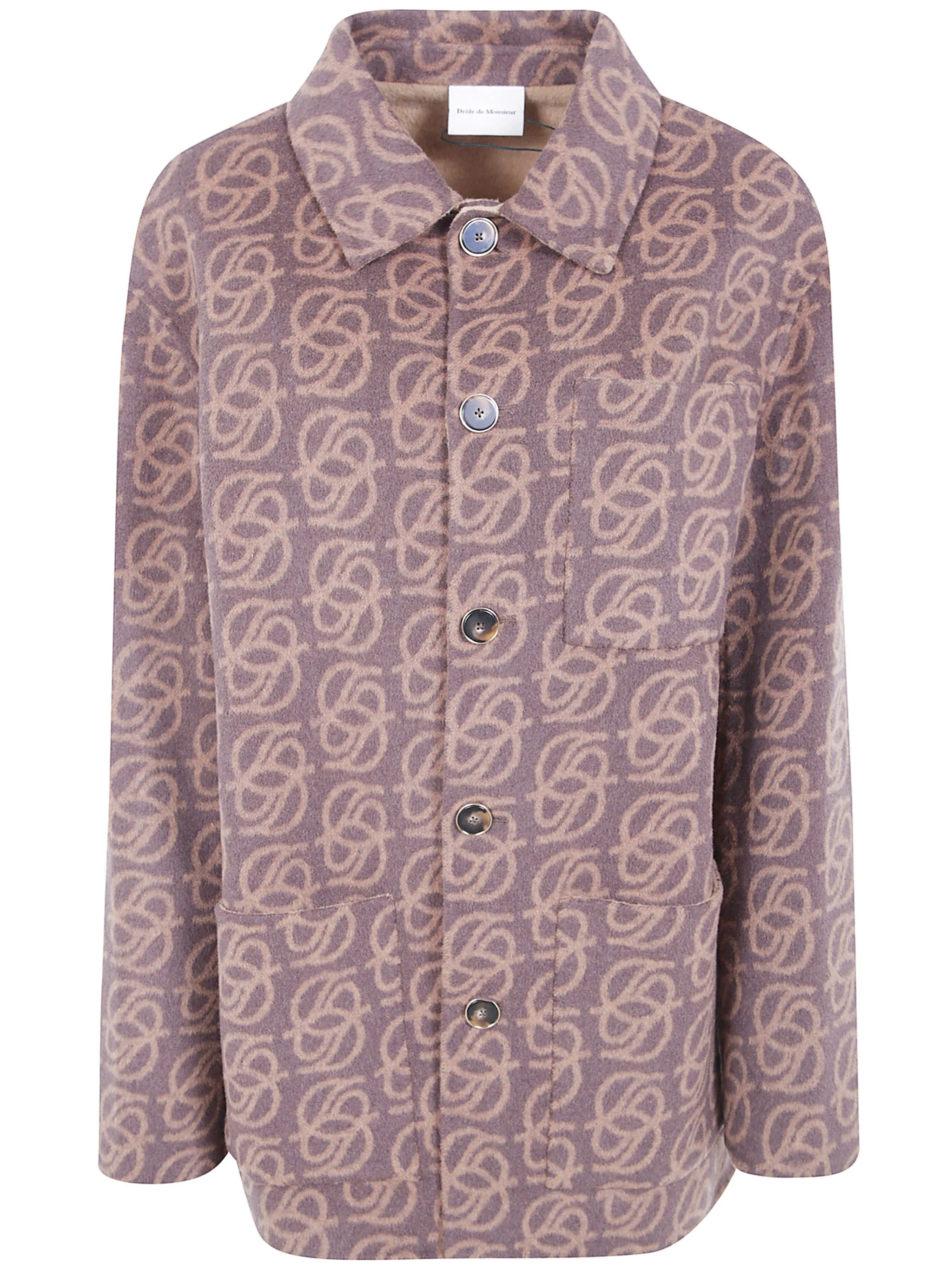 Button Shirt Jacket "Monogram" - 1