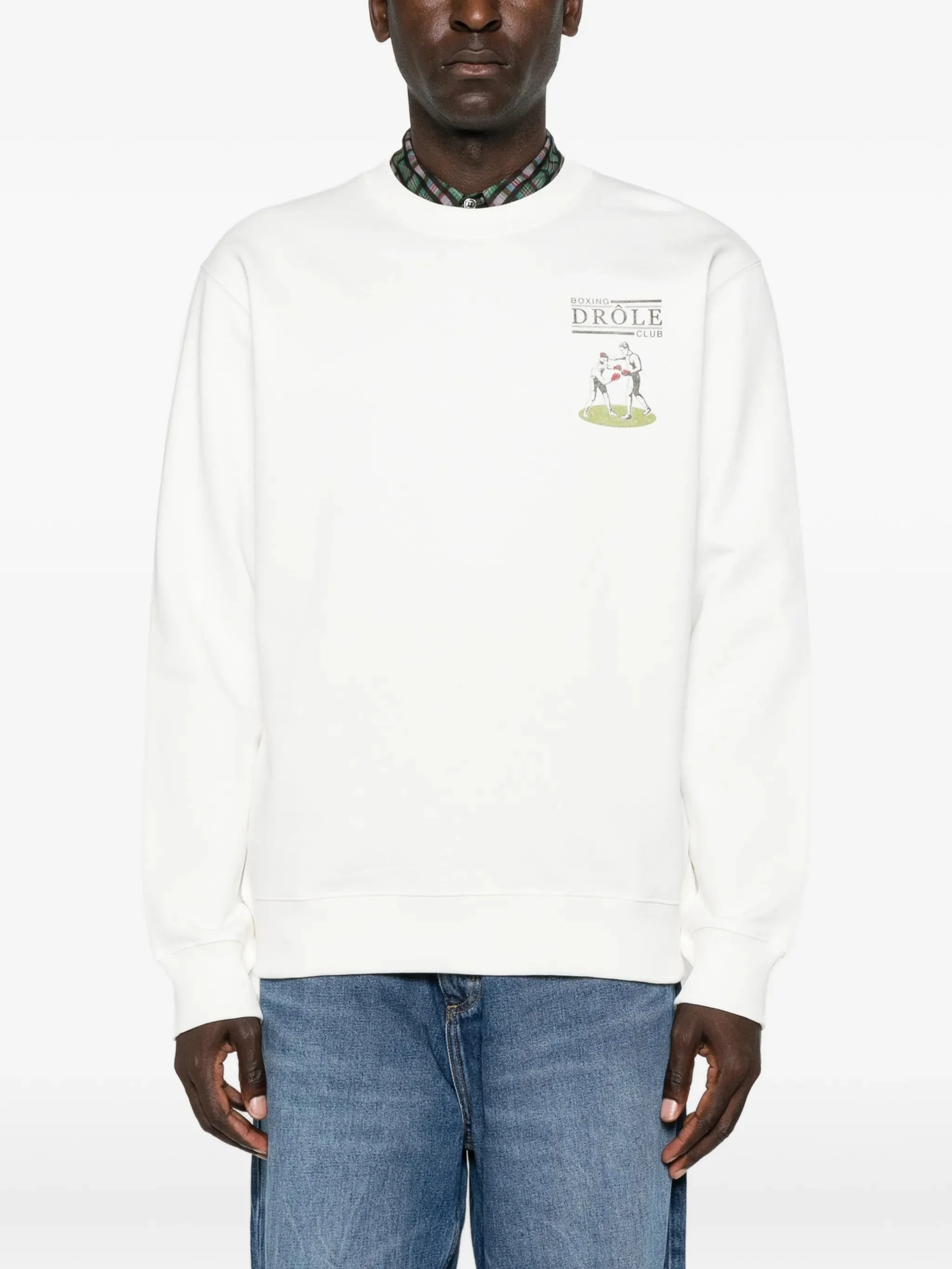 Drole De Monsieur Drôle Boxers Graphic-print Sweatshirt - 1