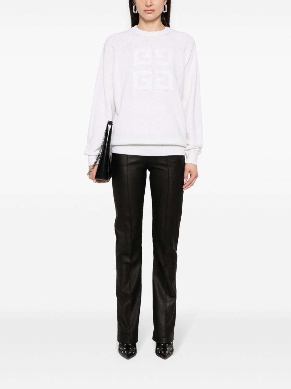 4G-motif cashmere jumper - 2