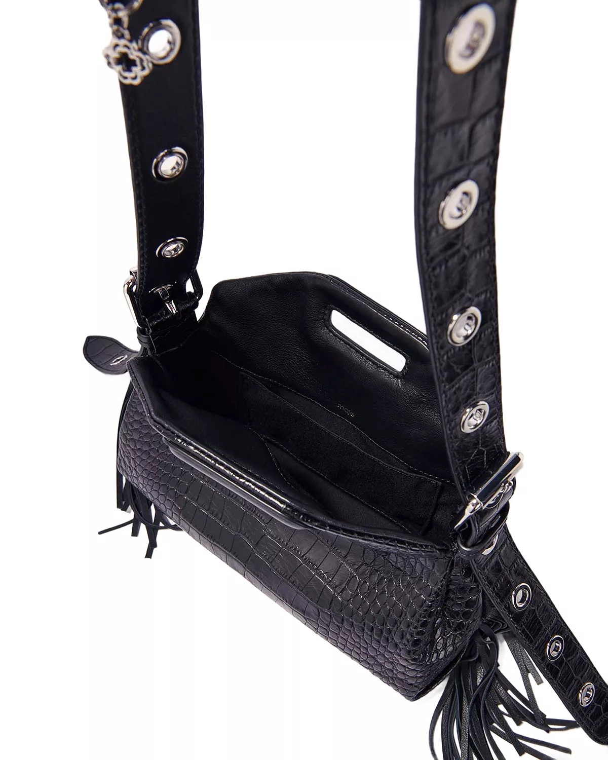 Miss M Mini Embossed Leather Bag - 3