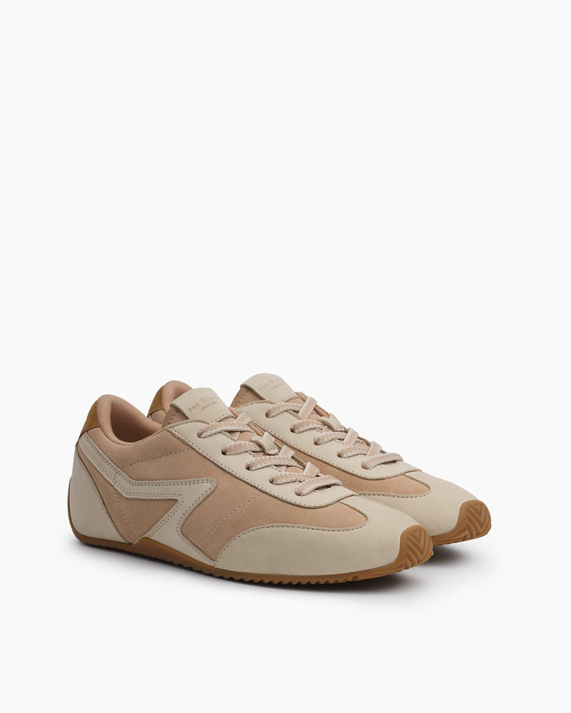 Ultra Slim Retro Runner Sneakers Suede & Leather 3