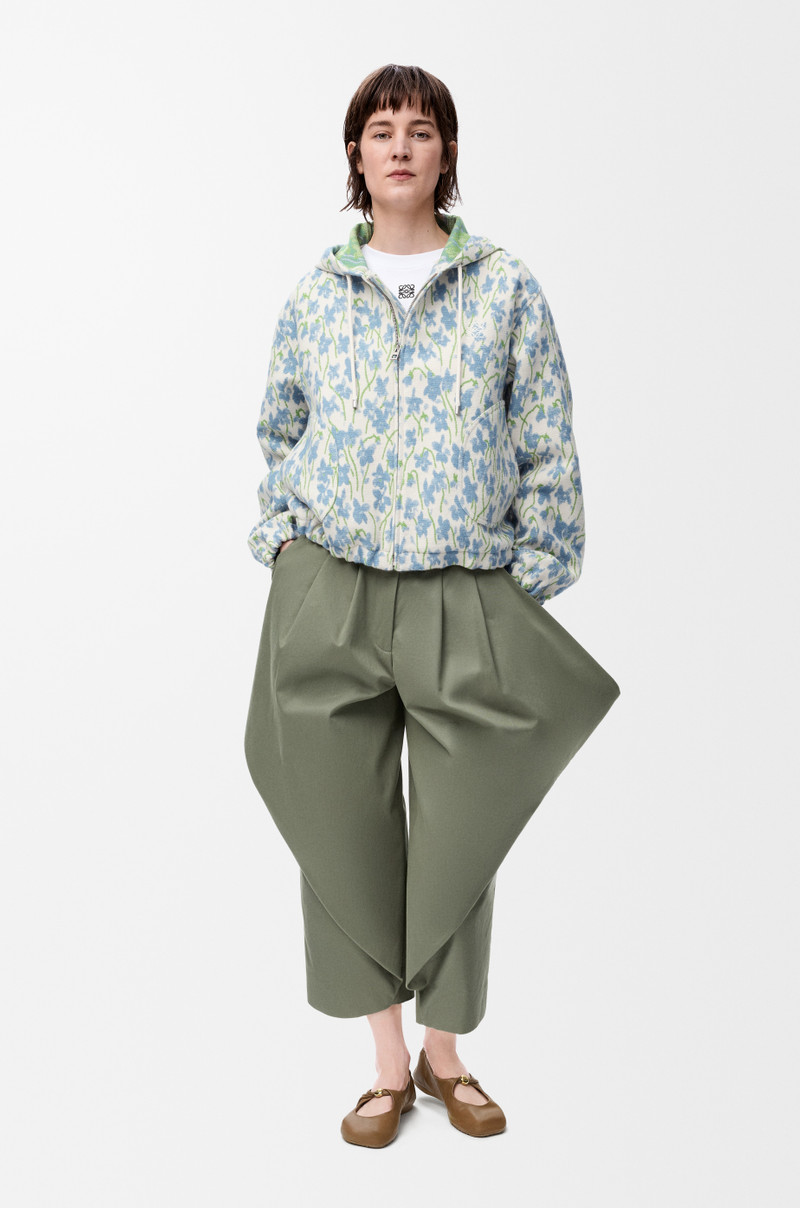 Loewe Hooded jacket in wool and cotton outlook