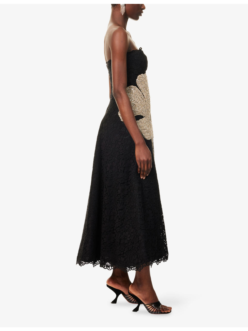 Hallis Crystal Woven Midi Dress - 3