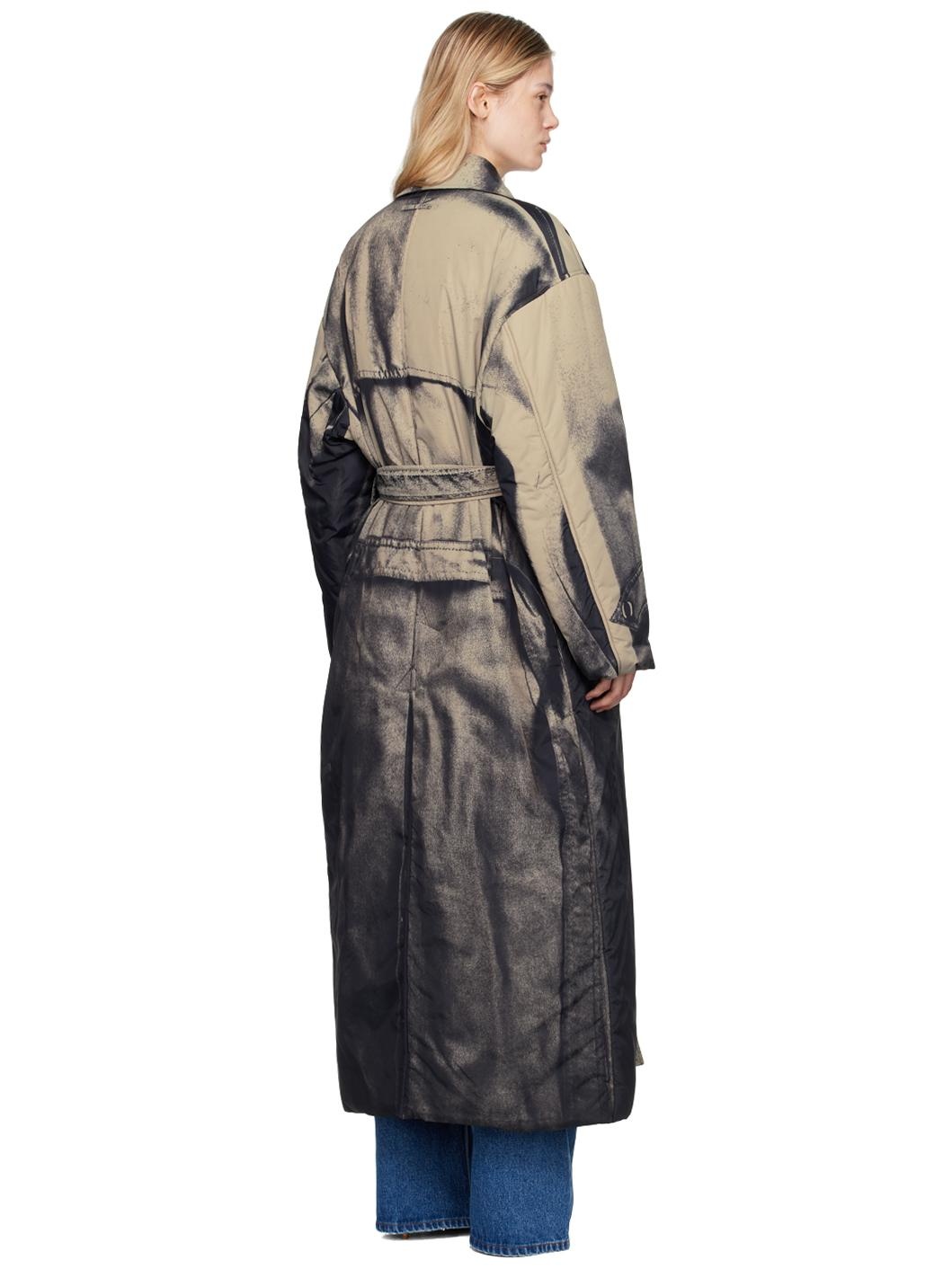 Beige 'The Trompe L'œil' Trench Coat - 3