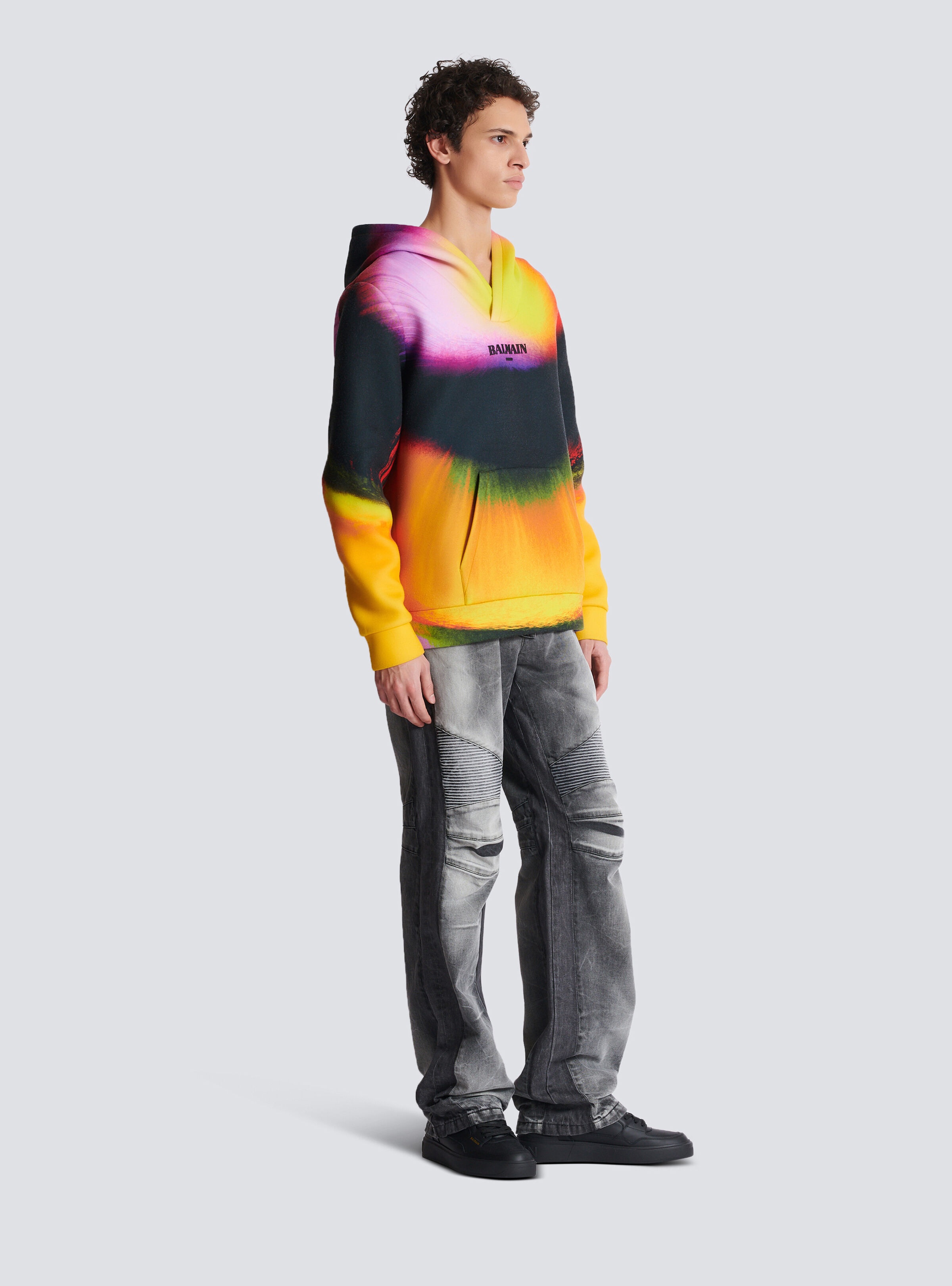 Neoprene hoodie with Ibby Njoya print - 3