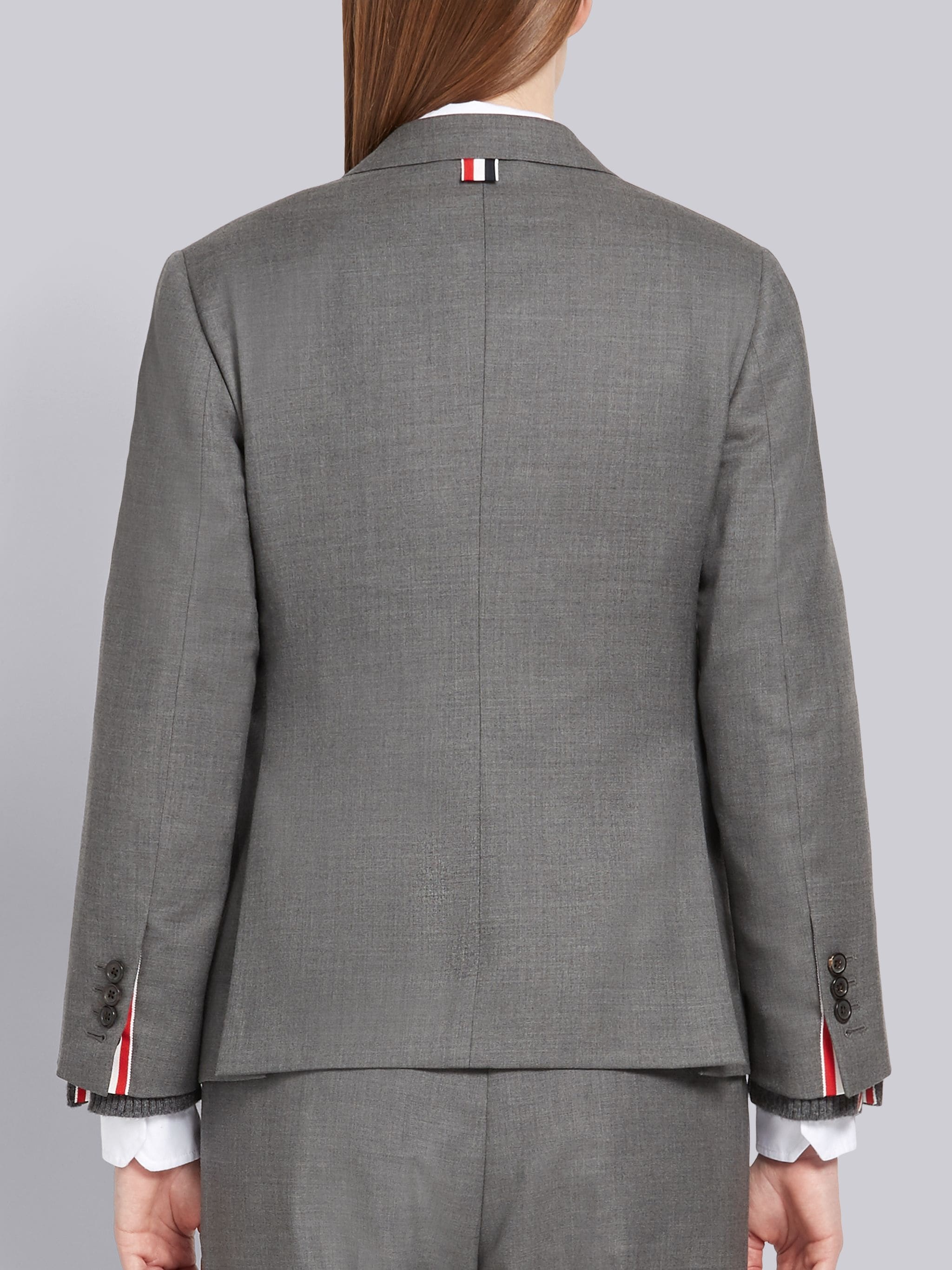 Medium Grey Super 120s Twill Classic Jacket - 3