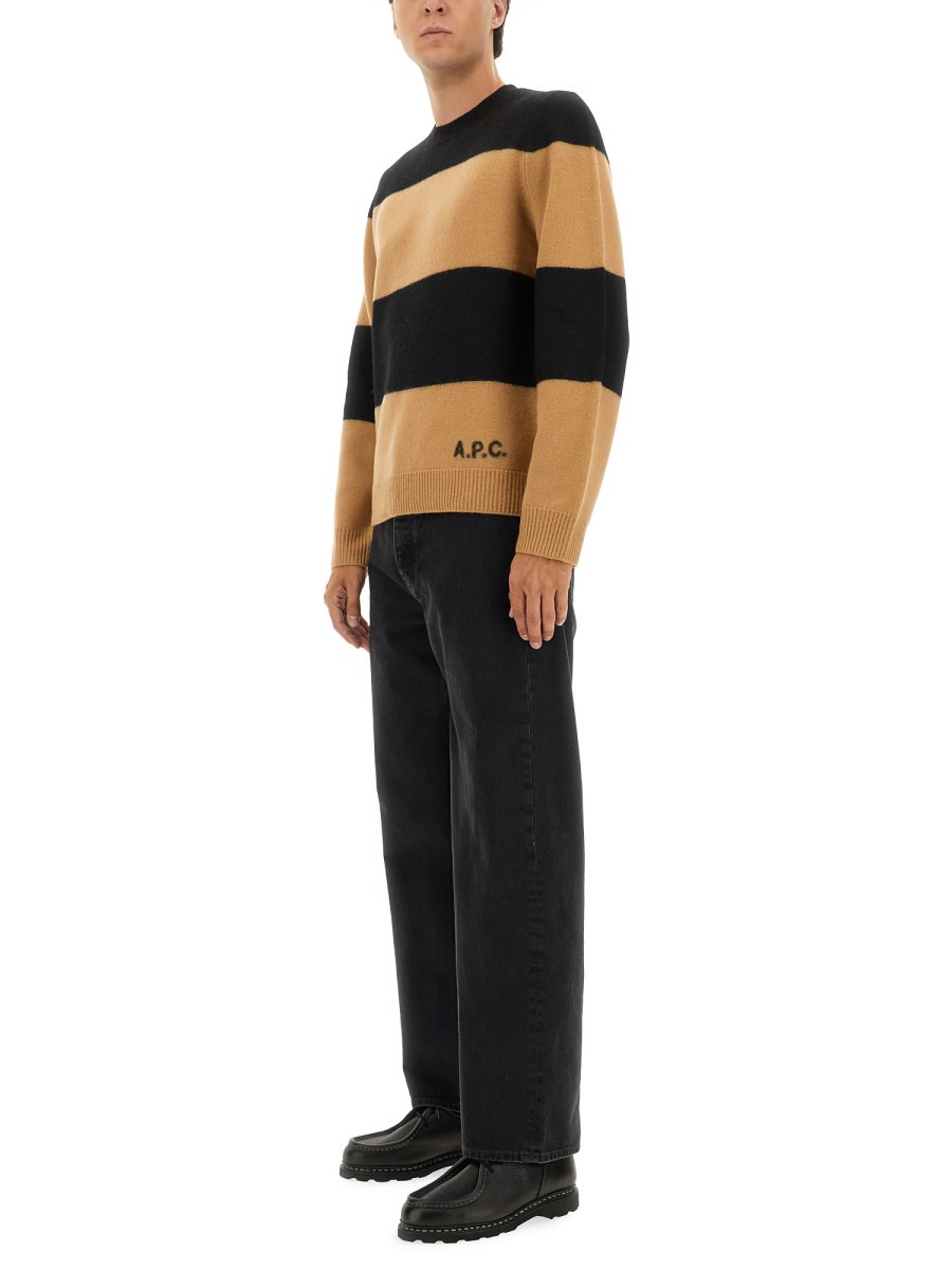 STRIPED WOOL EDWARDO SWEATER - 2
