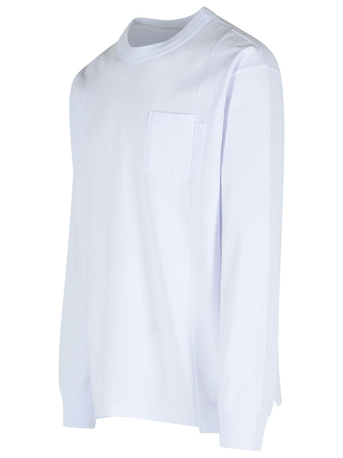 Sacai White Cotton T-Shirt Men - 2