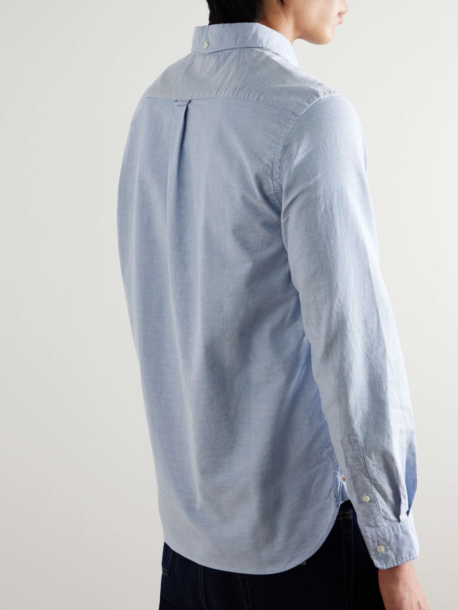 Button-Down Collar Cotton Oxford Shirt - 3