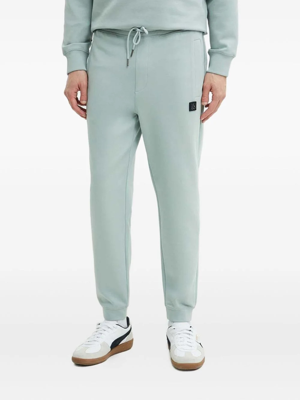 drawstring logo trousers - 1