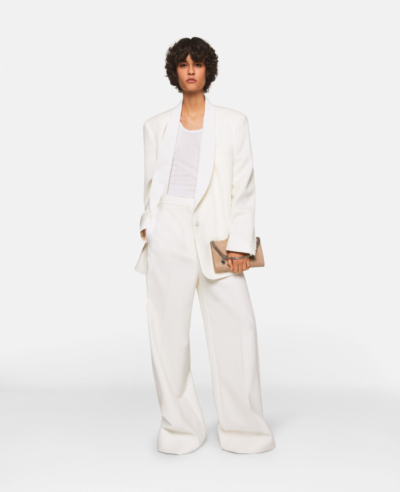 Stella McCartney Pleated High-Rise Wide-Leg Wool Trousers outlook