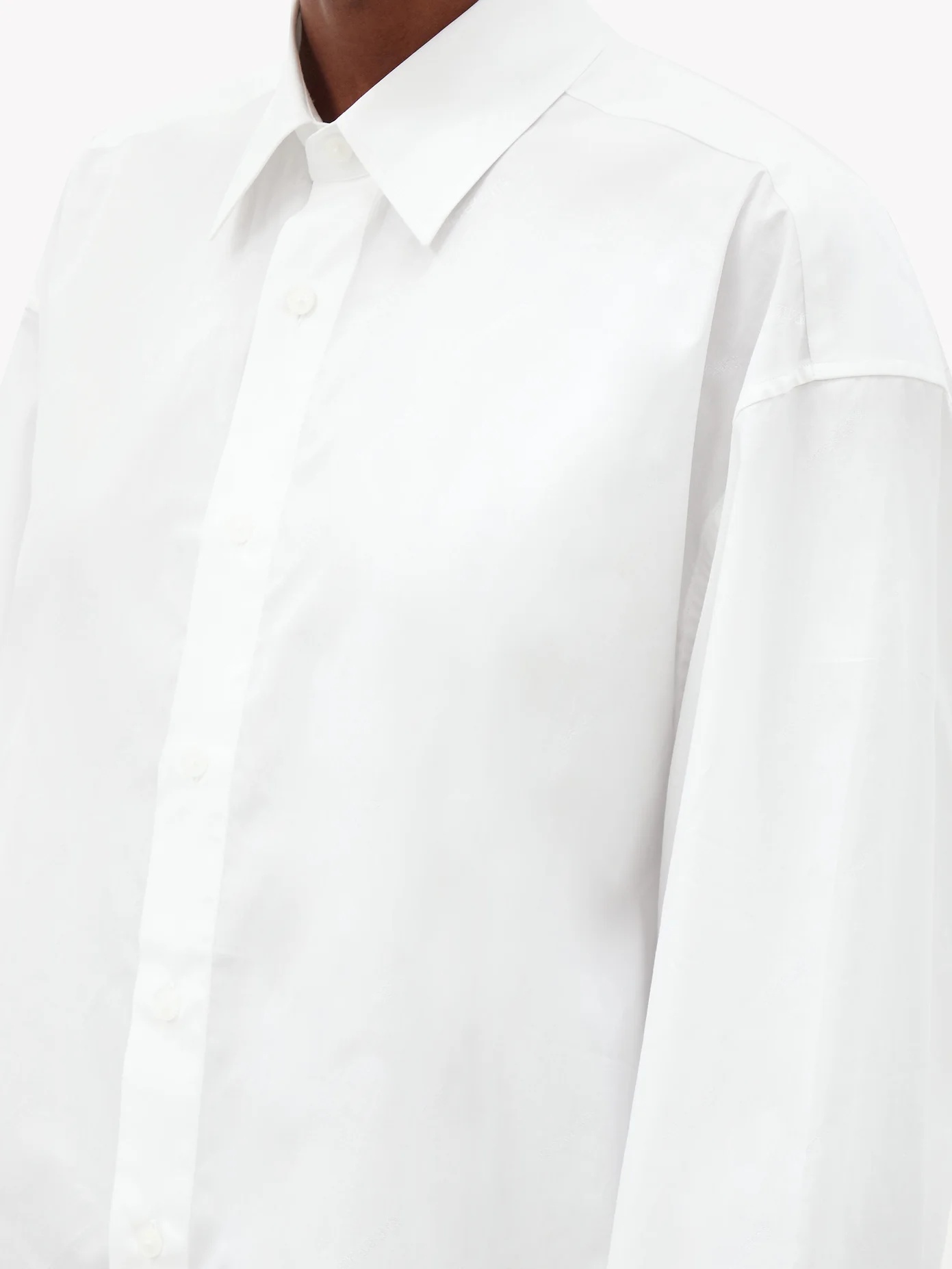 Oversized cotton-poplin shirt - 4