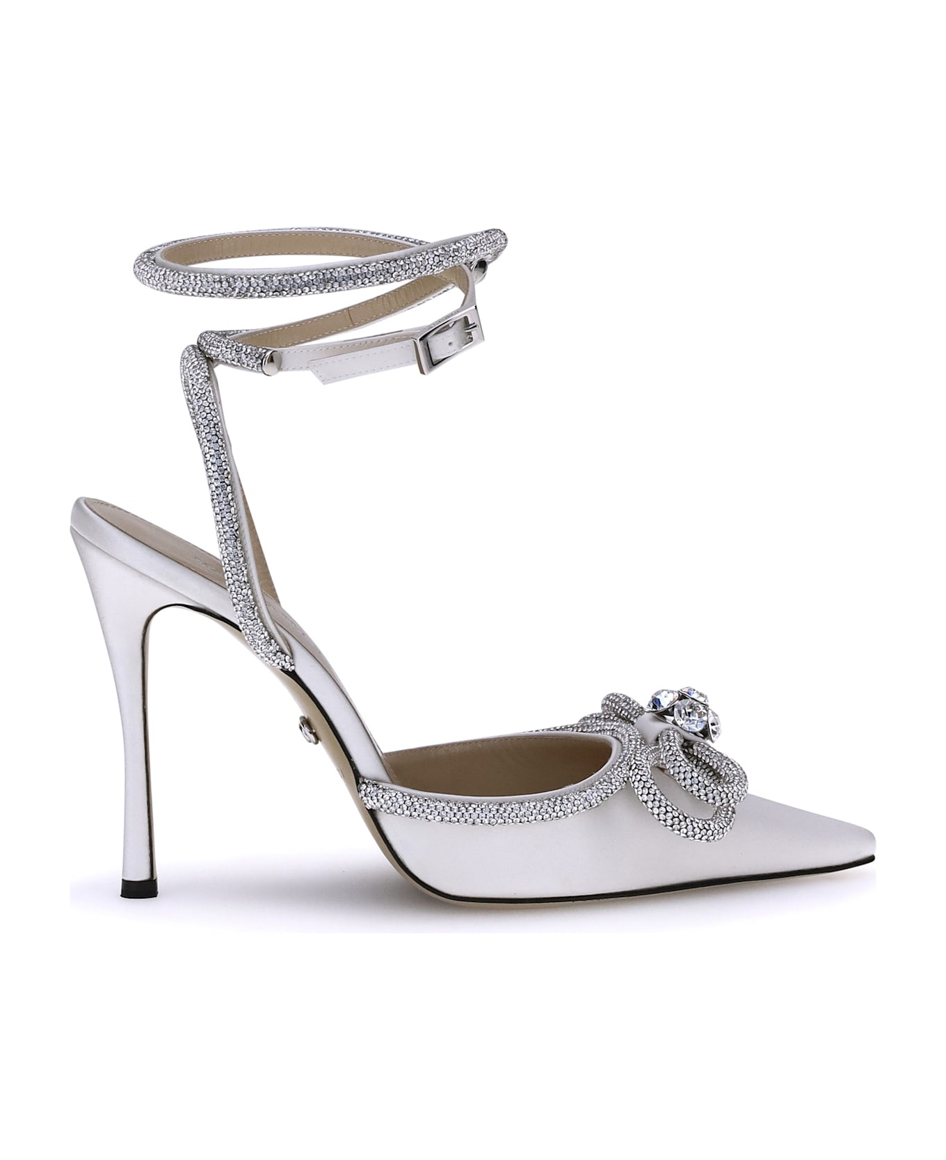 Silk Pumps With Double Bow - 1