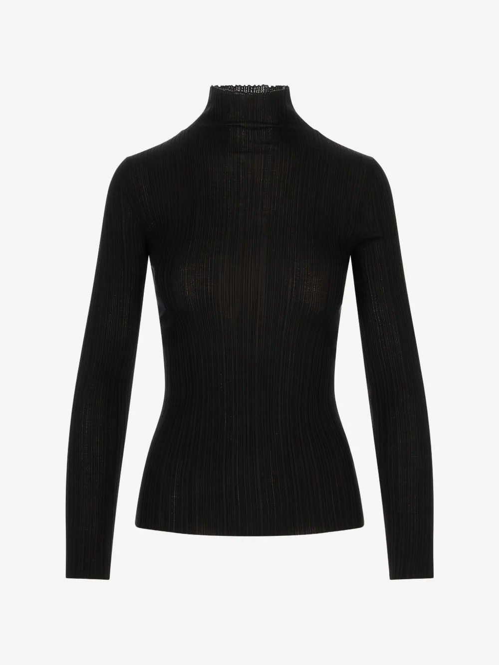 ribbed-knit high-neck sweater - 1