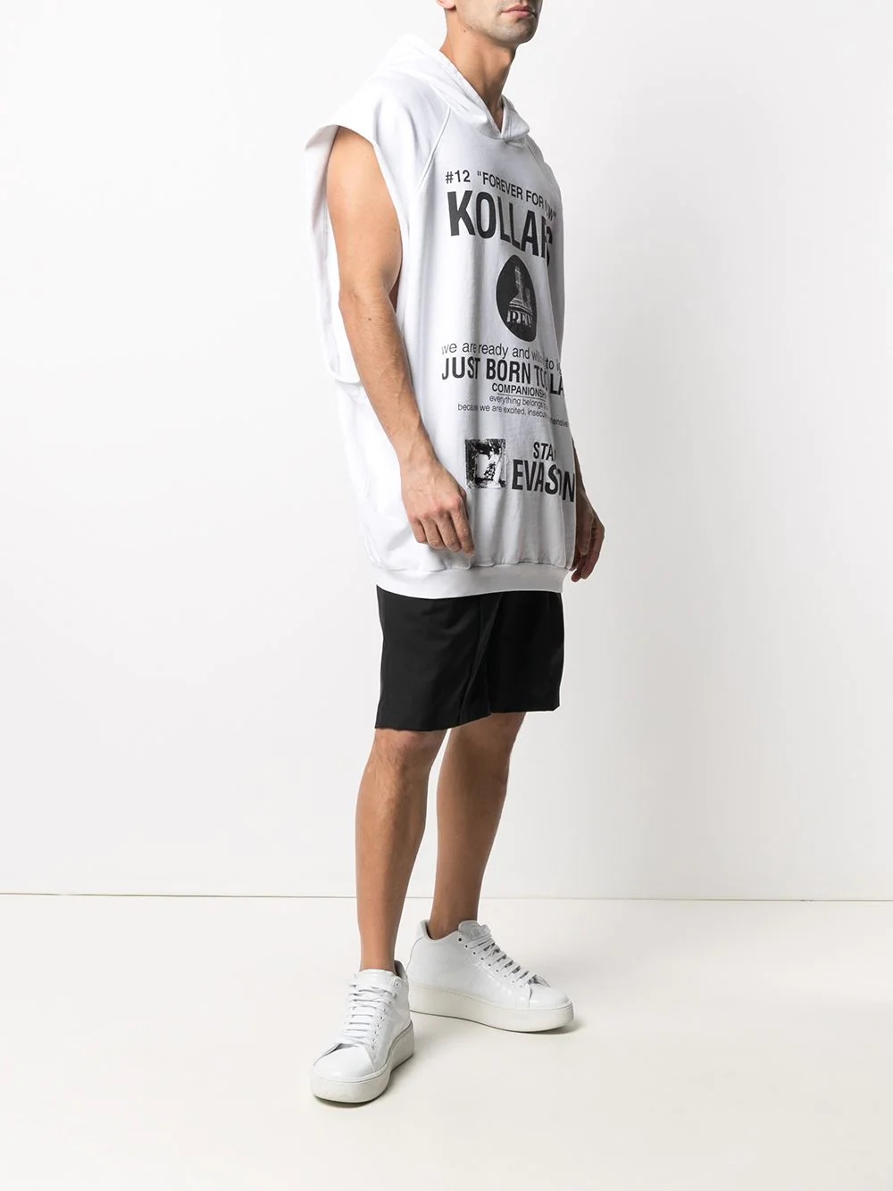 Kollaps sleeveless hoodie - 3