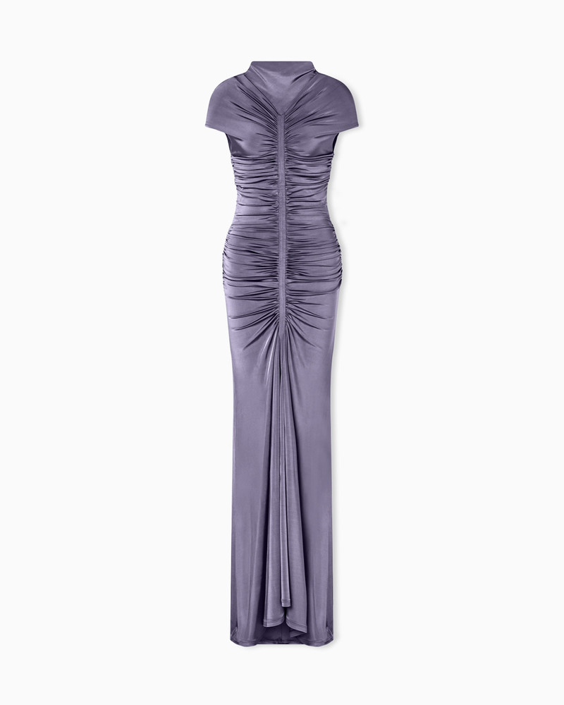 ASV SHINY VISCOSE JERSEY LONG DRESS 1