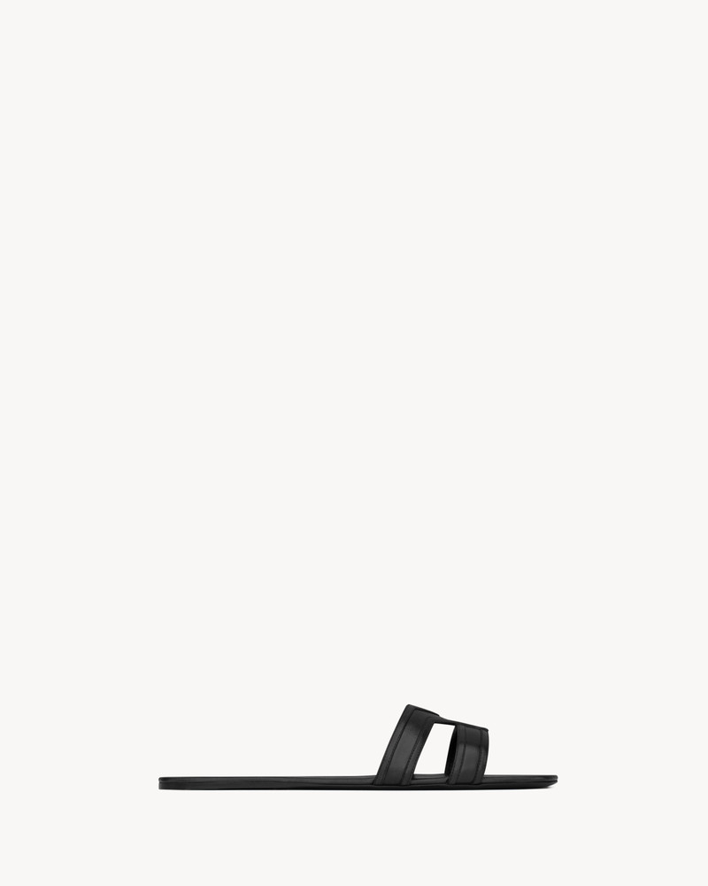 MABROUKA SLIDES IN SMOOTH LEATHER - 1