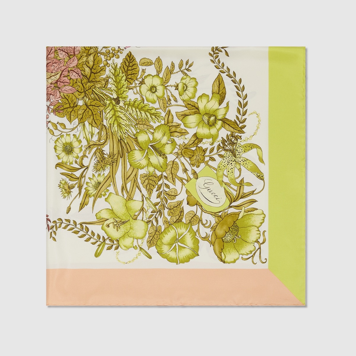 Gucci floral print silk carré - 2