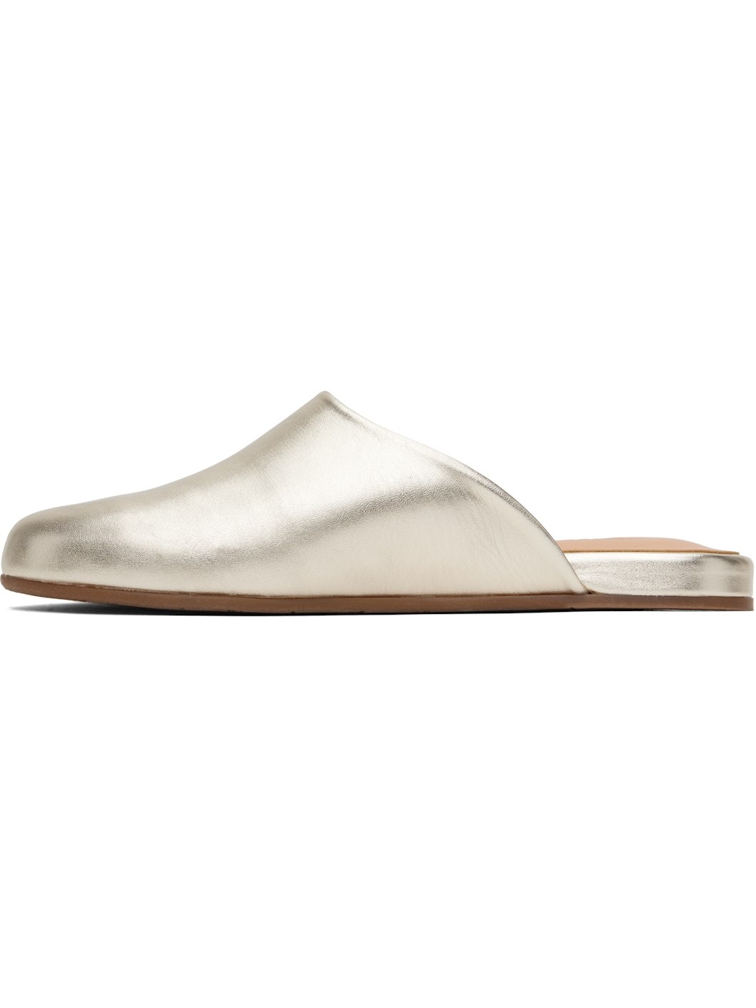 Gold 'The Slipper' Mules - 3