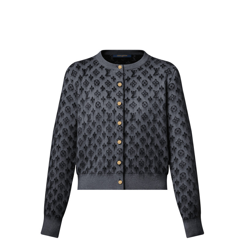 Brushed Monogram Cardigan 1