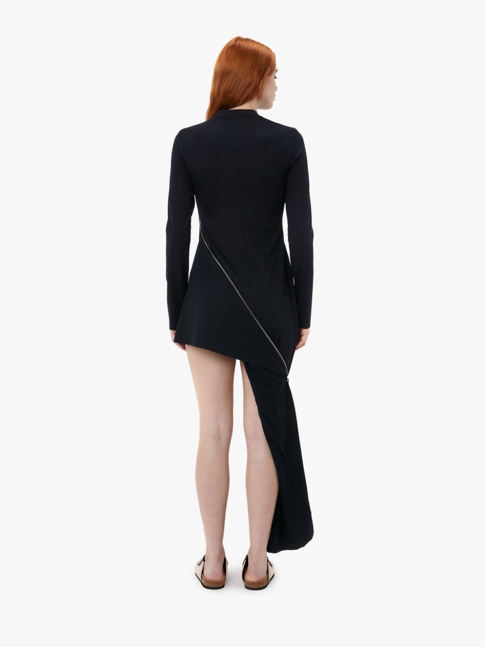 ZIP DETAIL LONG SLEEVE DRESS - 3