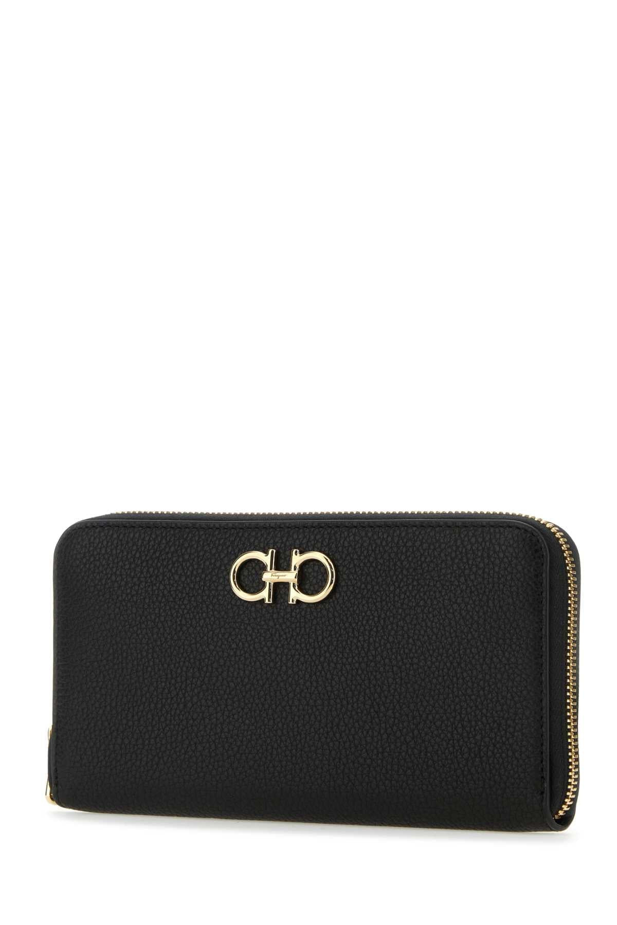 Salvatore Ferragamo Women Black Leather Wallet - 2