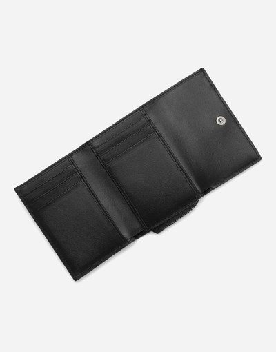 Dolce & Gabbana Calfskin French flap wallet with logo outlook