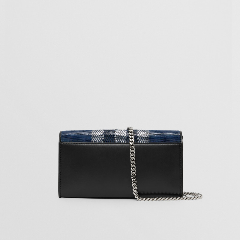 Sequinned Check Lola Wallet with Detachable Strap – Exclusive Capsule Collection 8