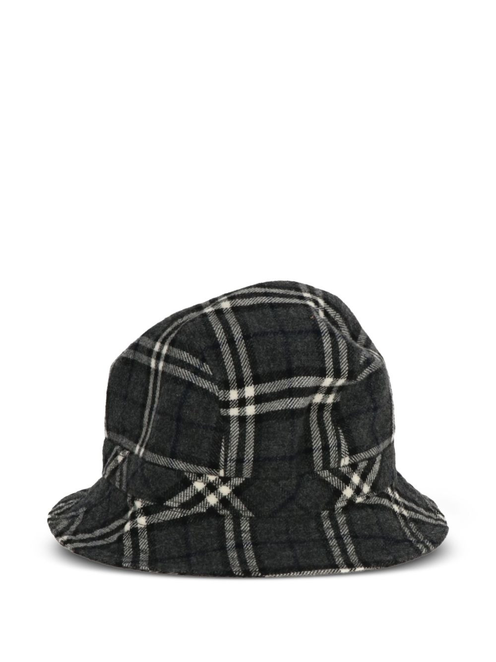 checked bucket hat - 3