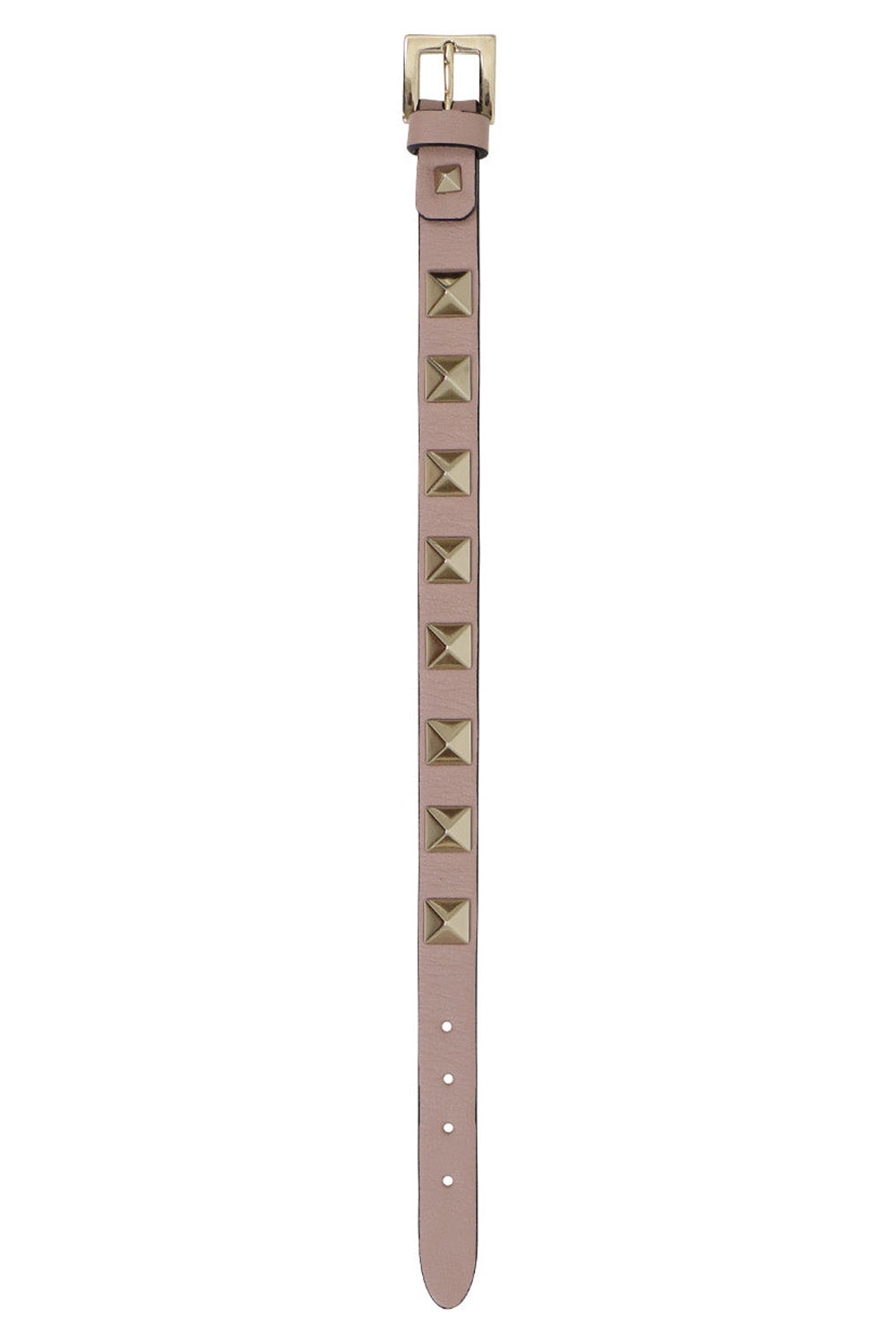 ROCKSTUD LEATHER CUFF POUDRE - 3