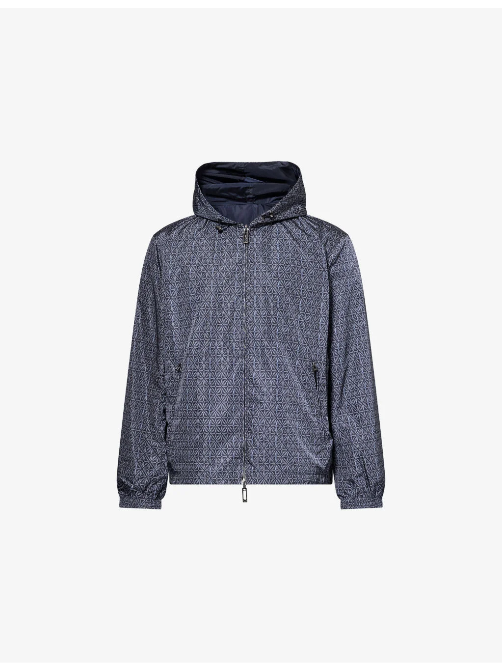 Graphic-Print Windbreaker Shell Jacket - 1
