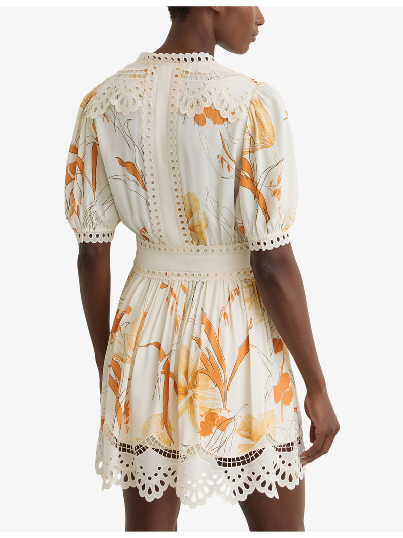 Lacey Floral-Print Woven Mini Dress 4
