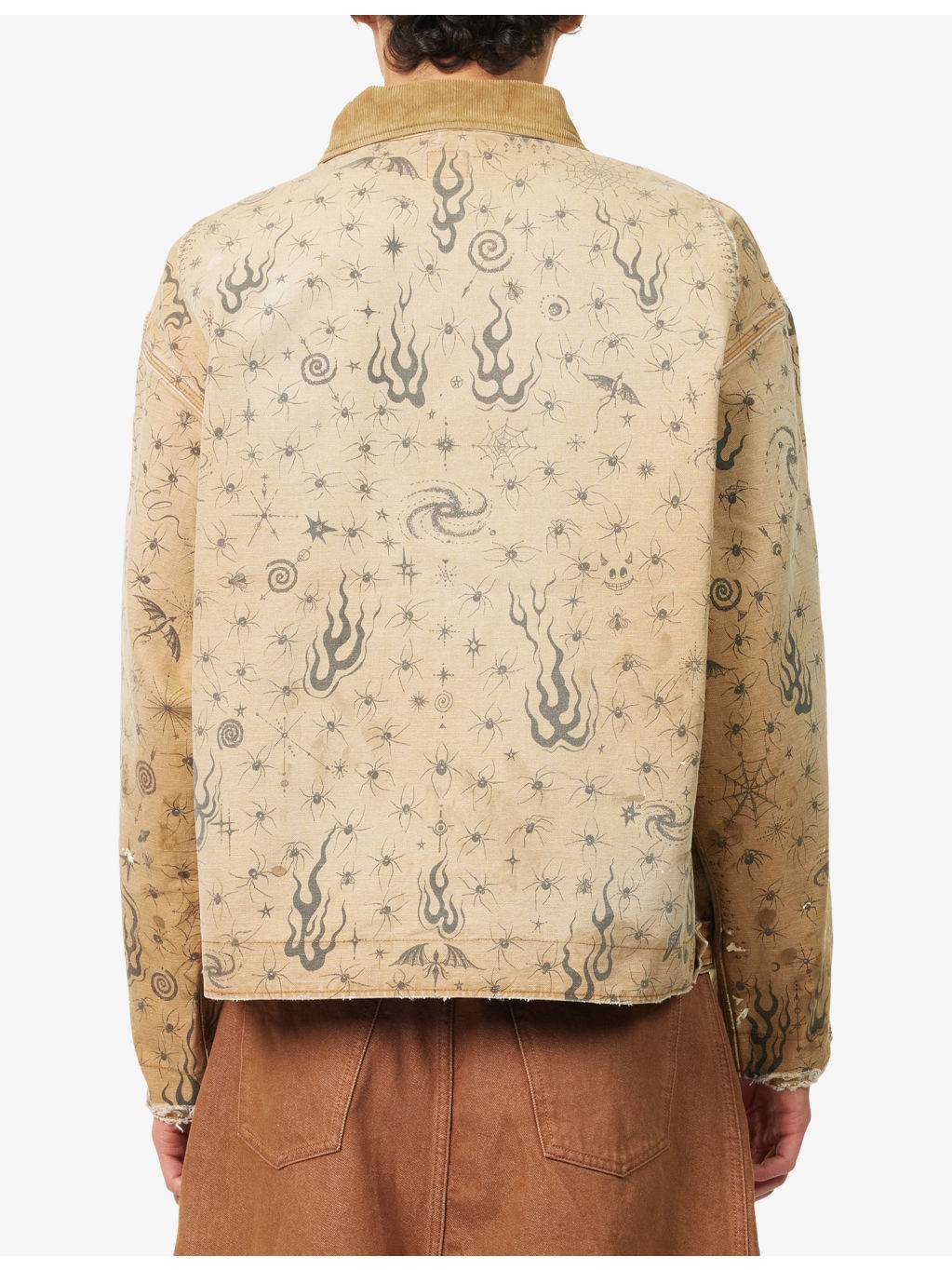 Dr Woo Printed Cotton Work Jacket - 4